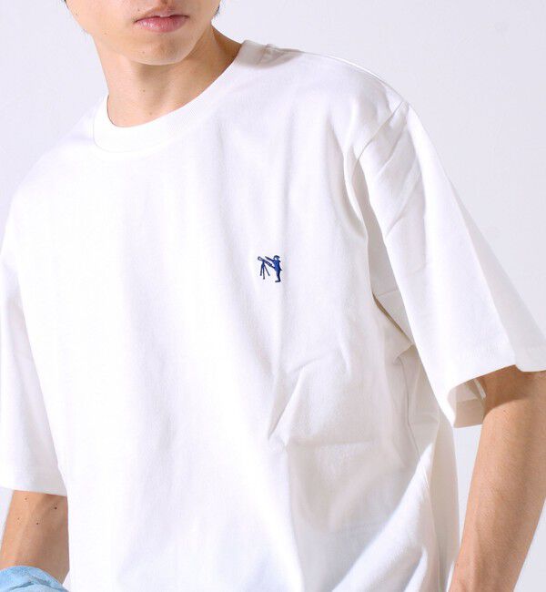 GLOSTER「【GLOSTER/グロスター】BOY刺繍入り ボーイフレンドTシャツ」|Tシャツ・カットソー|