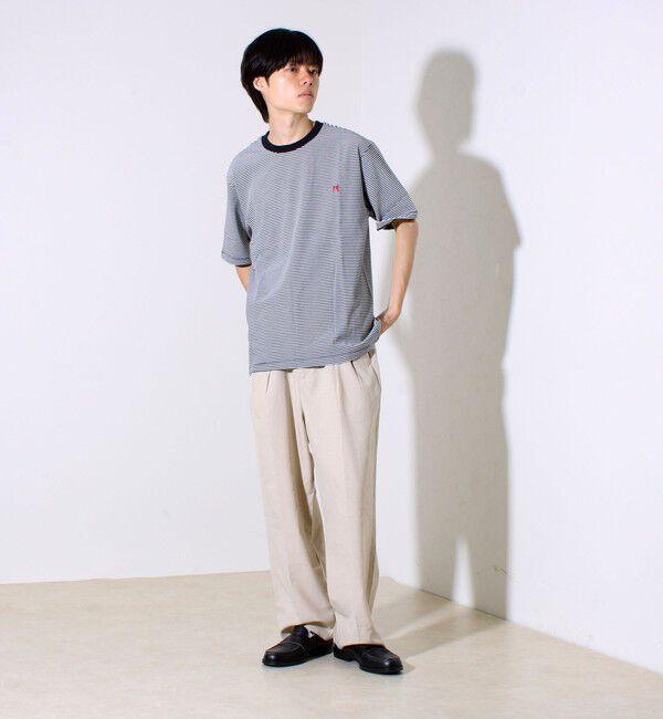 GLOSTER「【GLOSTER/グロスター】BOY刺繍入り ボーイフレンドTシャツ」|Tシャツ・カットソー|