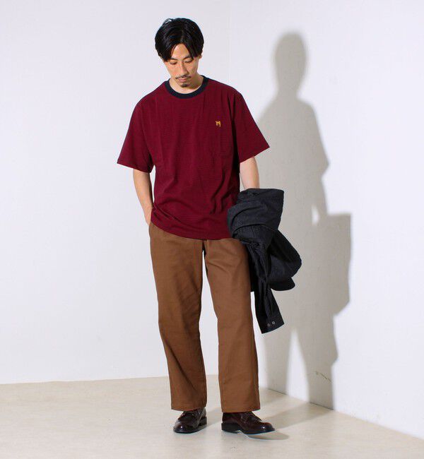 GLOSTER「【GLOSTER/グロスター】BOY刺繍入り ボーイフレンドTシャツ」|Tシャツ・カットソー|