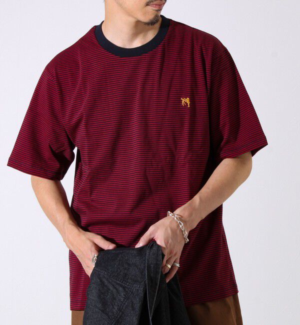 GLOSTER「【GLOSTER/グロスター】BOY刺繍入り ボーイフレンドTシャツ」|Tシャツ・カットソー|