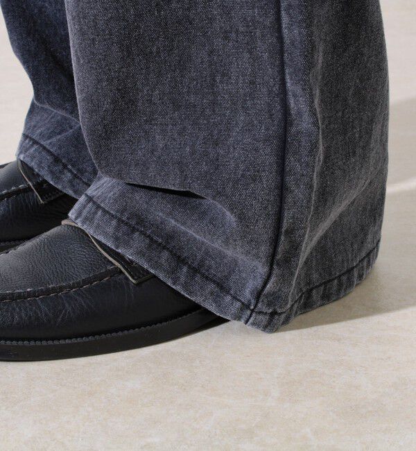 GLOSTER「【ワイド好き必見】ダック地 ワイドシルエットパンツ」|チノ|