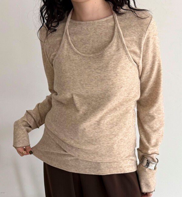 fredy emue「ビスチェレイヤードロンTセット」|Tシャツ・カットソー|ベージュ