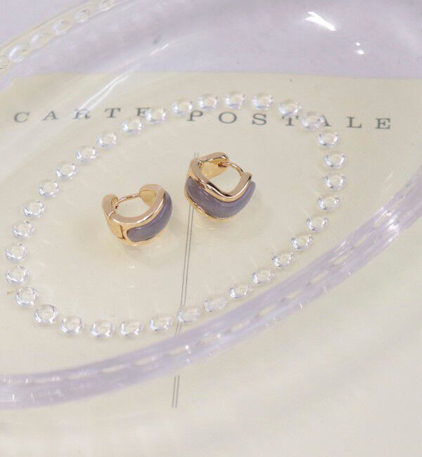 fredy emue「カラーストーンワンタッチピアス」|ピアス|