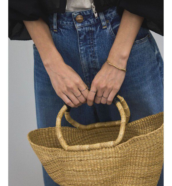 SALON adam et rope'「【African Square（アフリカンスクエアー）】ボルガウェーブかご」|トートバッグ|