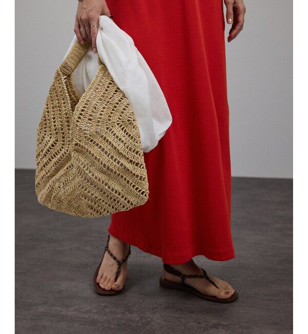 SALON adam et rope'「［UVケア］プリマベールファームリーリブワンピース」|ワンピース|