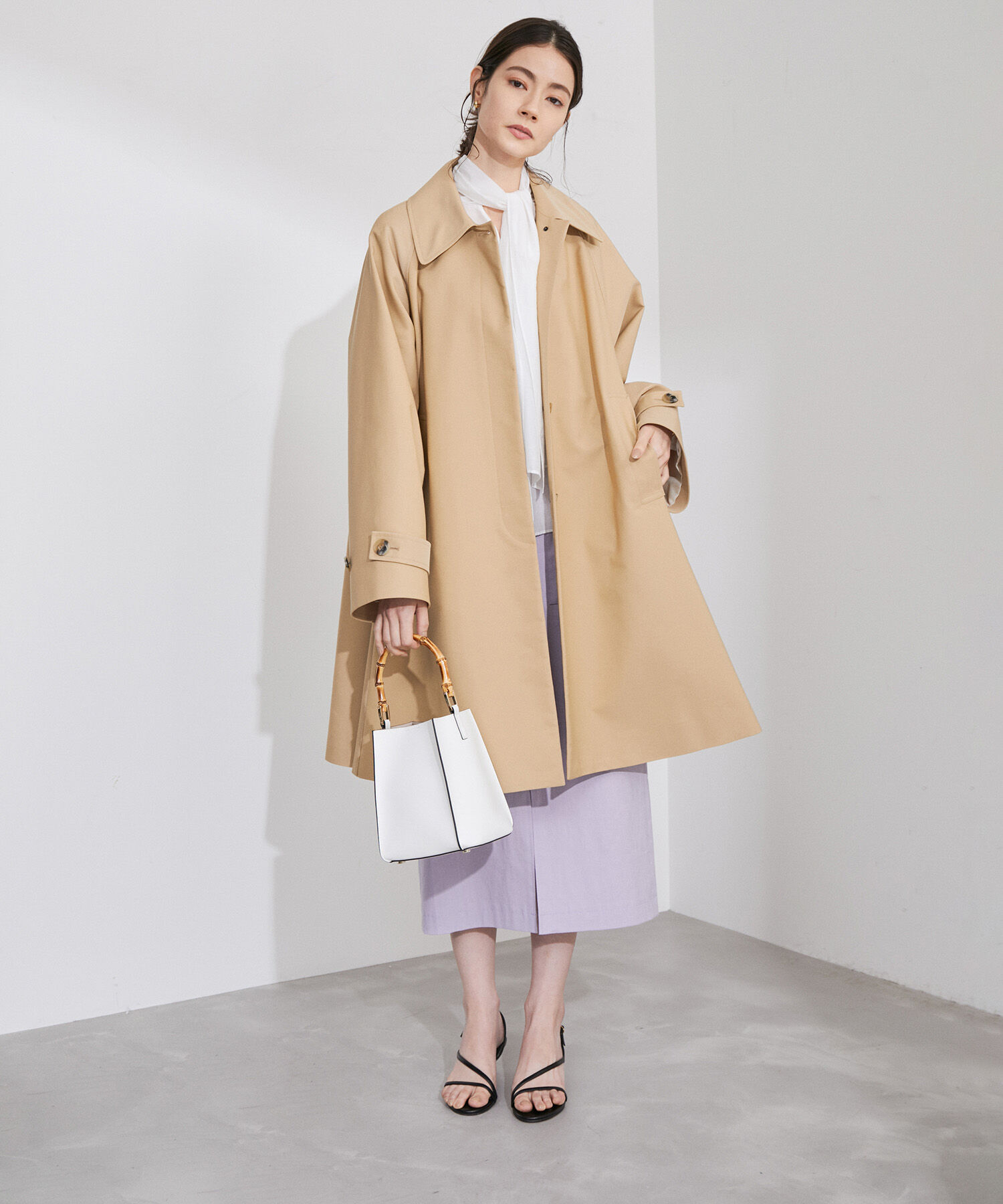 ROPE「【雑誌掲載】ナローストラップサンダル」|サンダル|