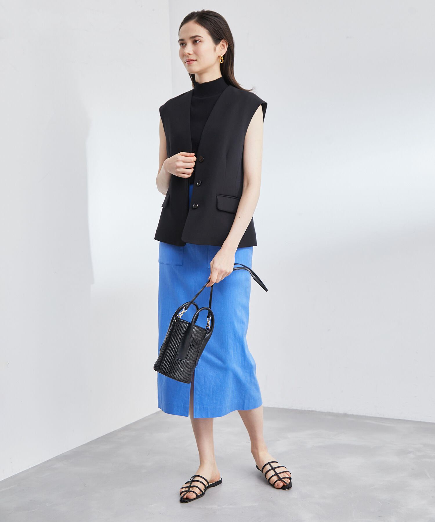 ROPE「ナローストラップフラットサンダル」|サンダル|