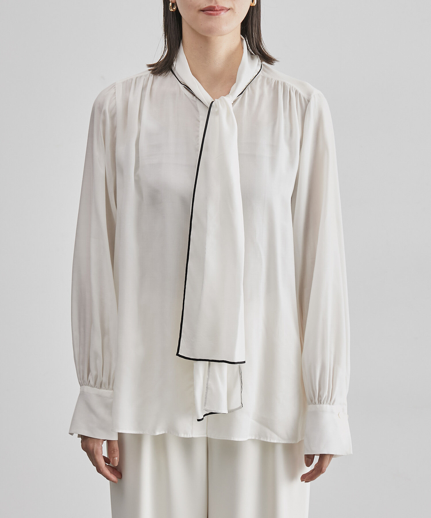 ROPE「【雑誌掲載】ボウタイブラウス」|シャツ・ブラウス|