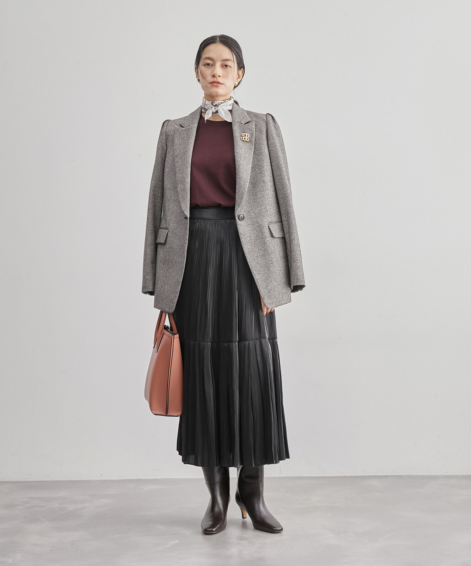 ROPE「ハイゲージウォッシャブル5分袖ニット/アンサンブル可能」|ニット・セーター|