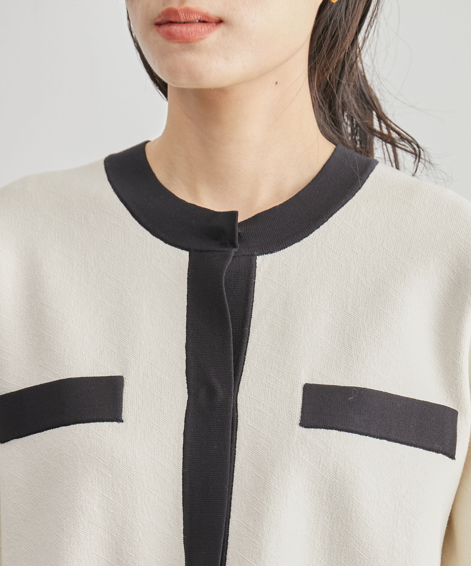 ROPE「モノグラムカーディガン」|カーディガン|