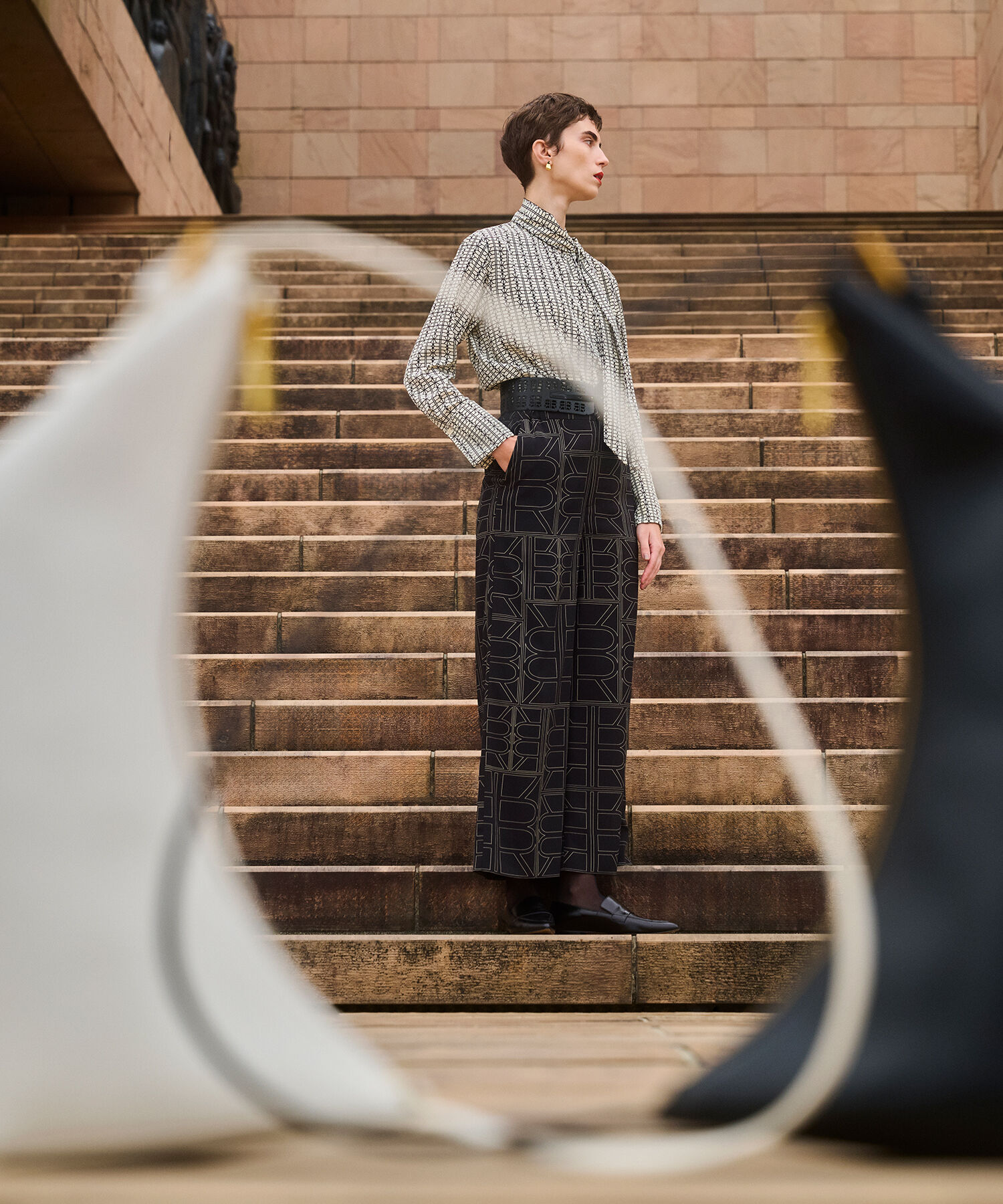 ROPE「アシンメトリーセイルフォルムバッグ」|ハンドバッグ|