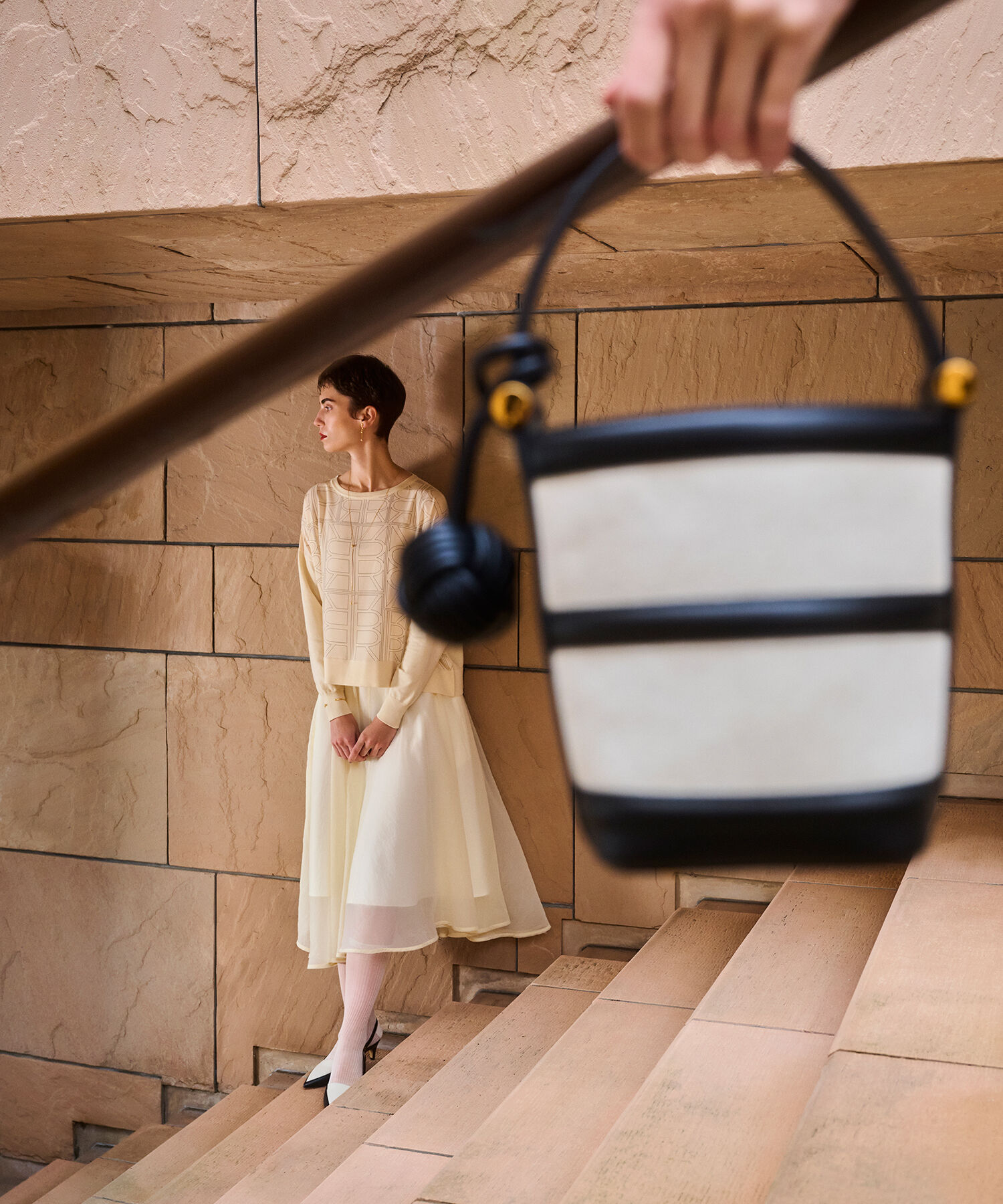 ROPE「Anna Canvas Bag （アンナ キャンバス バッグ）【ポーチ付き】【メディア掲載】」|ハンドバッグ|