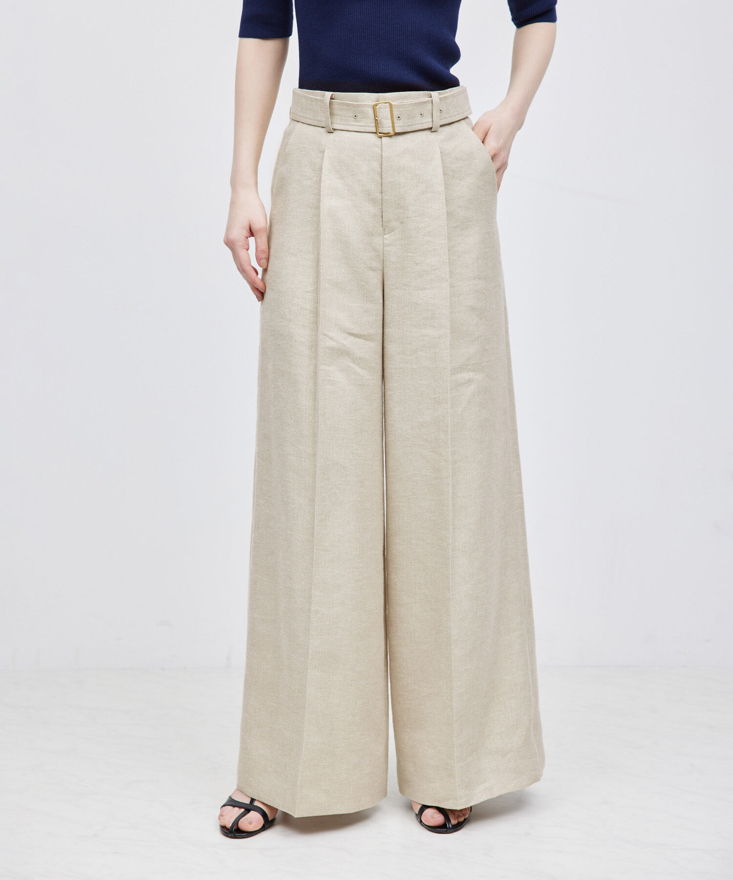 ROPE「タックワイドパンツ（ラメ/無地）【セットアップ対応】【雑誌掲載】【メディア掲載】」|その他|