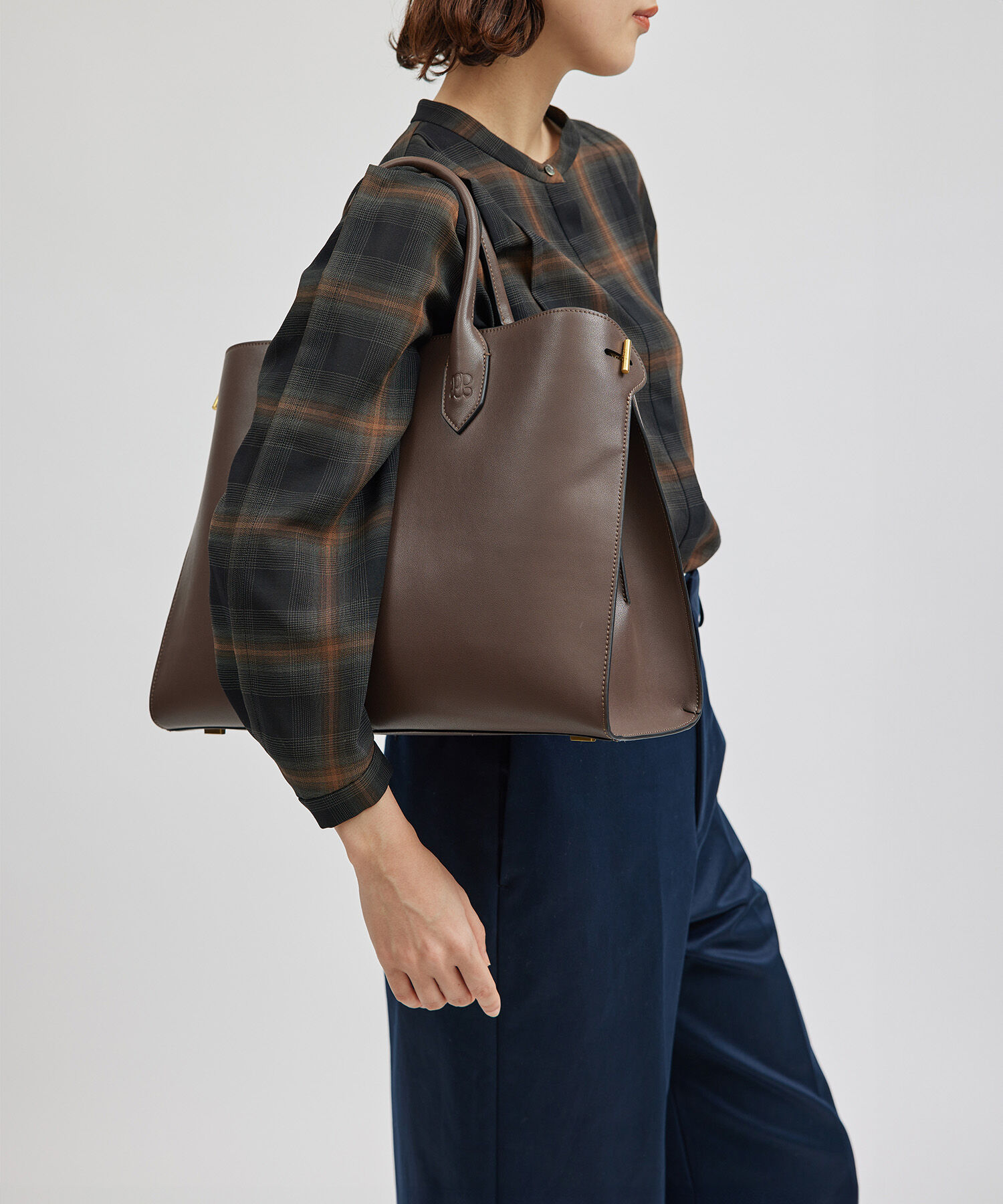 ROPE「【A4対応】【通勤】サイドメタルビッグトート【追加生産】」|トートバッグ|