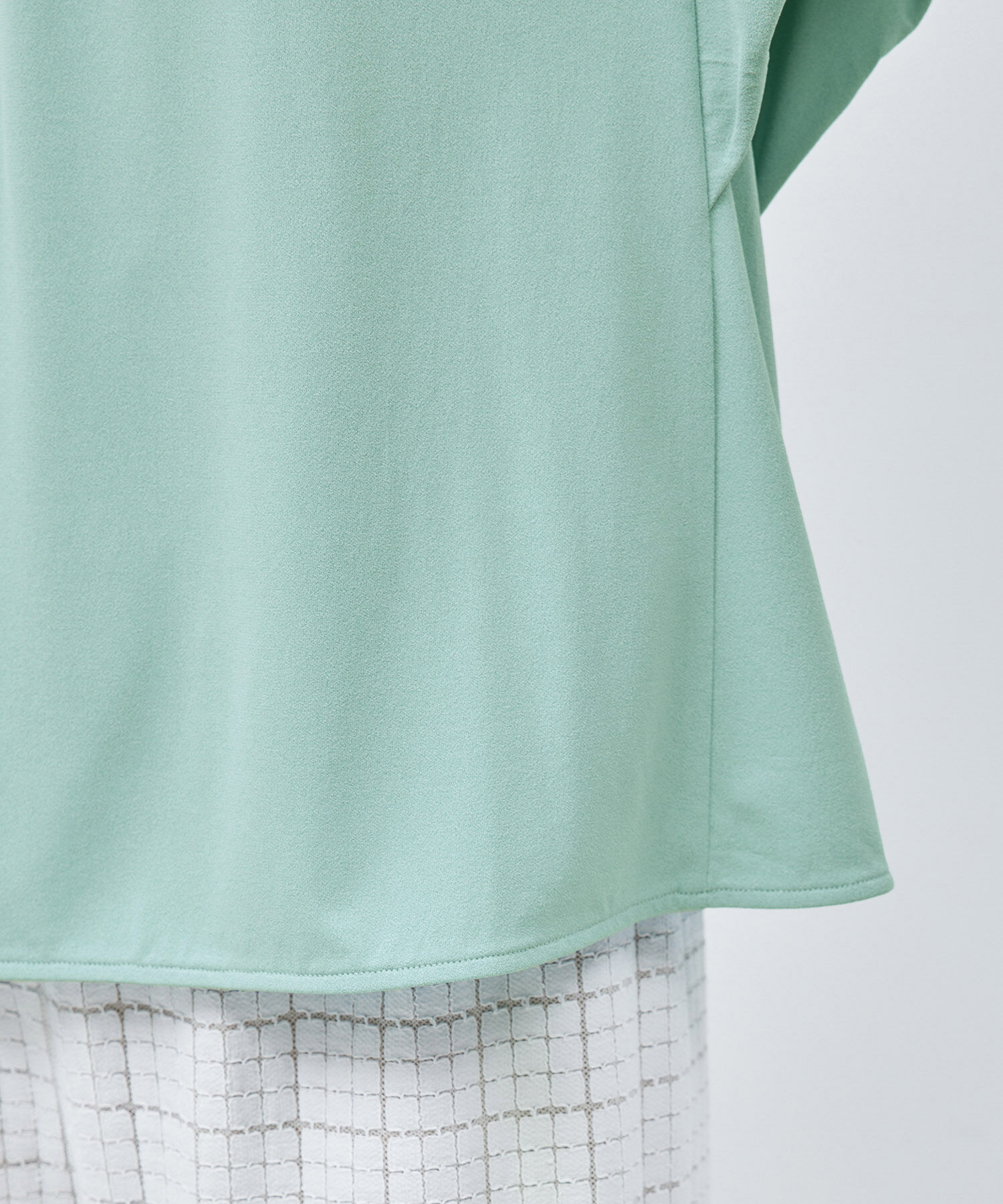 ROPE「カットジョーゼットフレンチスリーブトップス」|Tシャツ・カットソー|