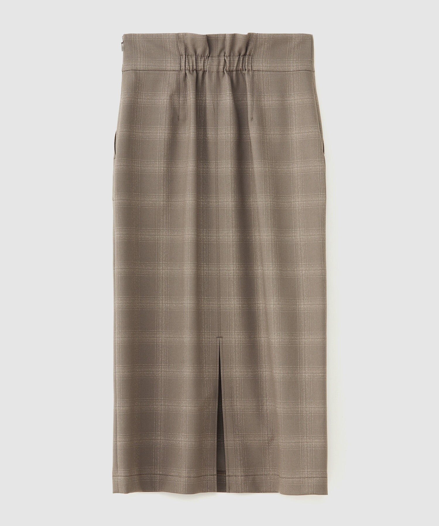 ROPE「ラメチェックポケット付きタイトスカート」|スカート|