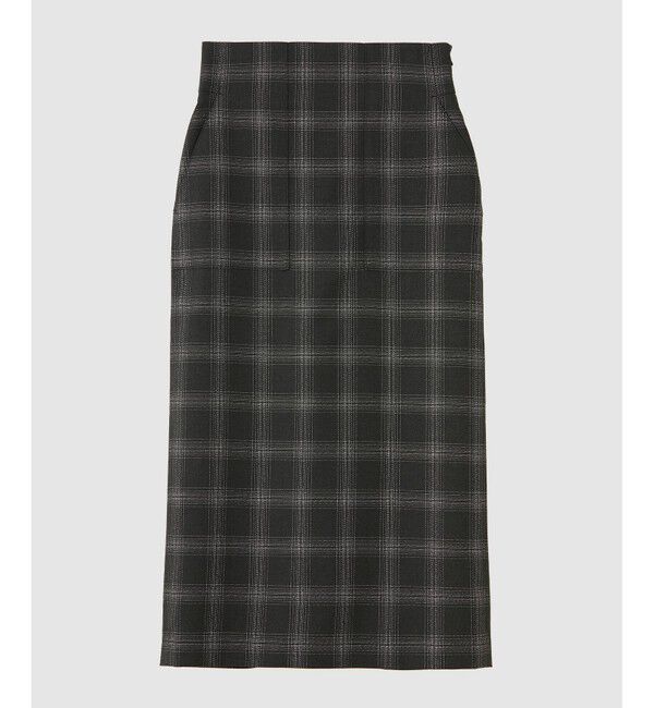 ROPE「ラメチェックポケット付きタイトスカート」|スカート|