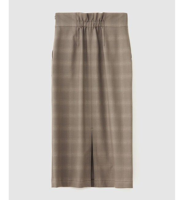 ROPE「ラメチェックポケット付きタイトスカート」|スカート|