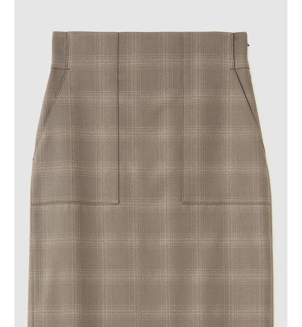 ROPE「ラメチェックポケット付きタイトスカート」|スカート|