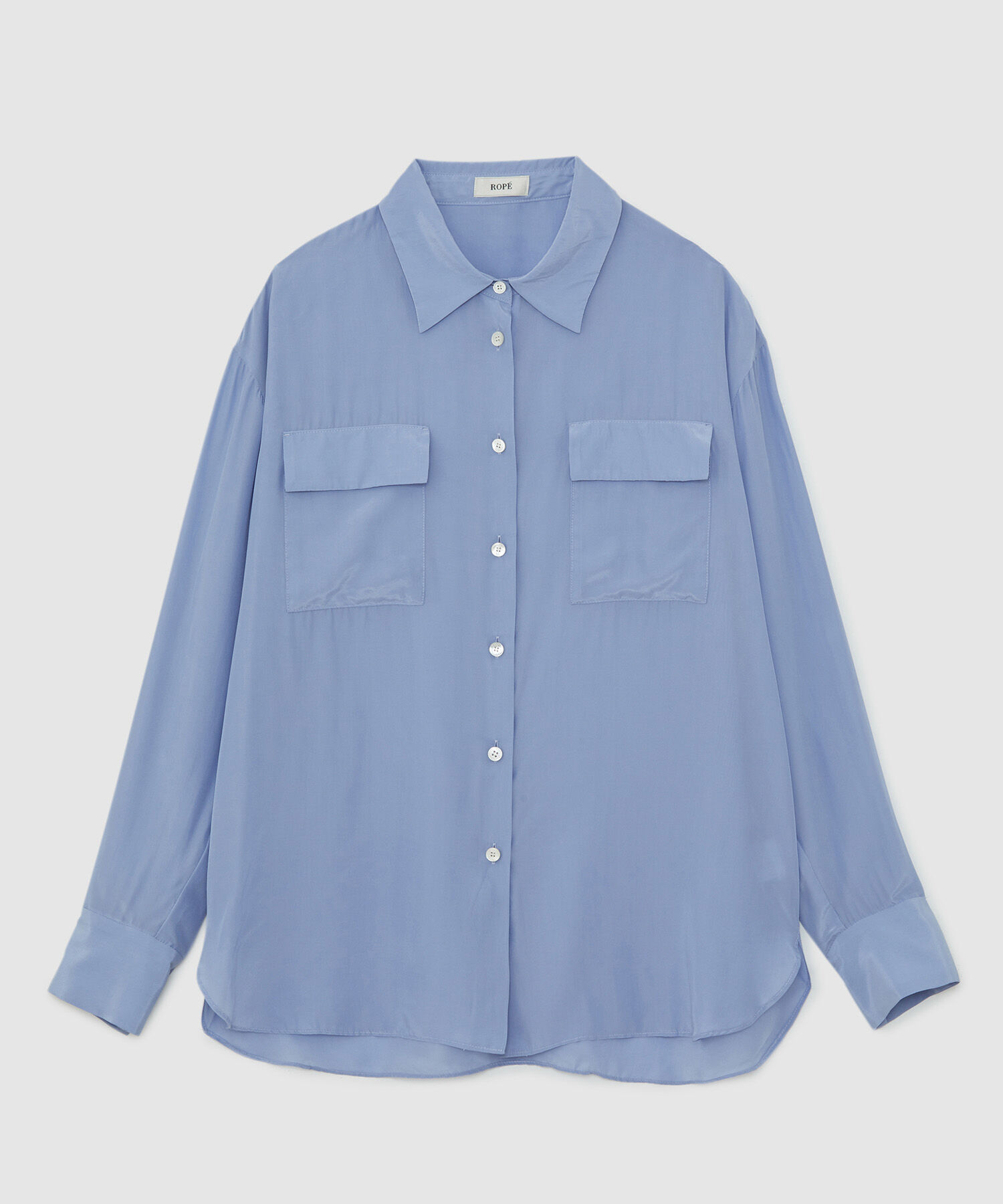ROPE「シルクレーヨンデシンシャツブラウス」|シャツ・ブラウス|
