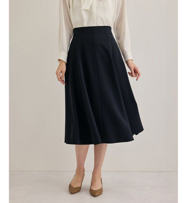 ROPE「トリアセハイウエストフレアスカート【セレモニー/通勤対応】」|スカート|
