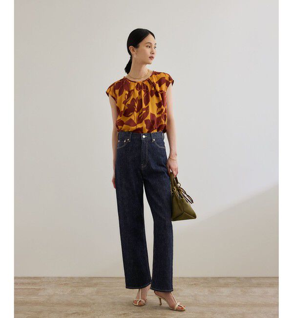 ROPE「ストレッチデニムストレートパンツ」|デニム|