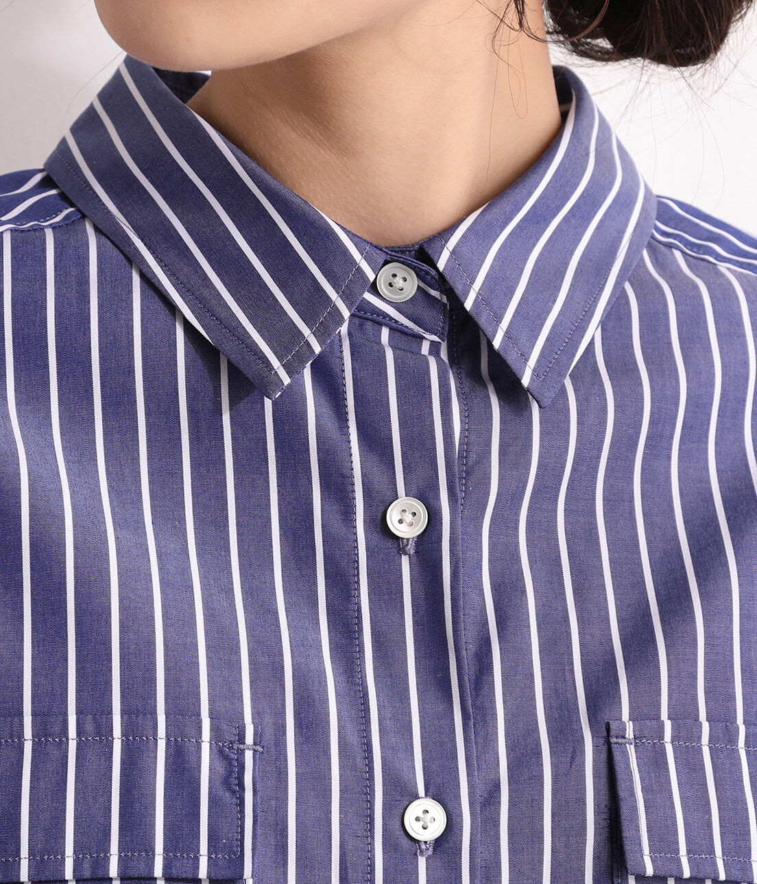 VIS「【鎌倉シャツ&times;ViS】ポプリンドロップショルダーシャツ」|シャツ・ブラウス|