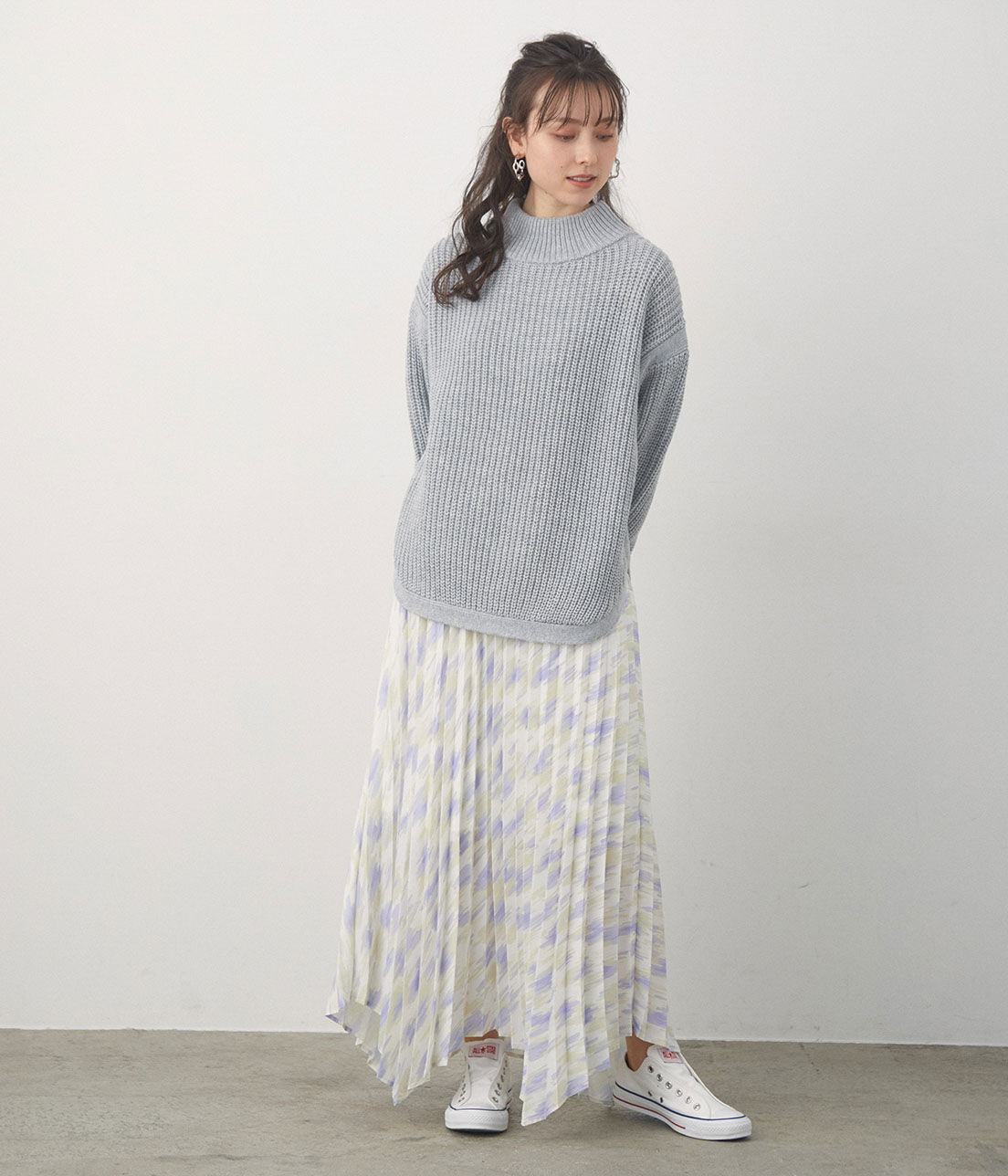 VIS「【ドラマ着用】イレヘムプリーツスカート」|スカート|