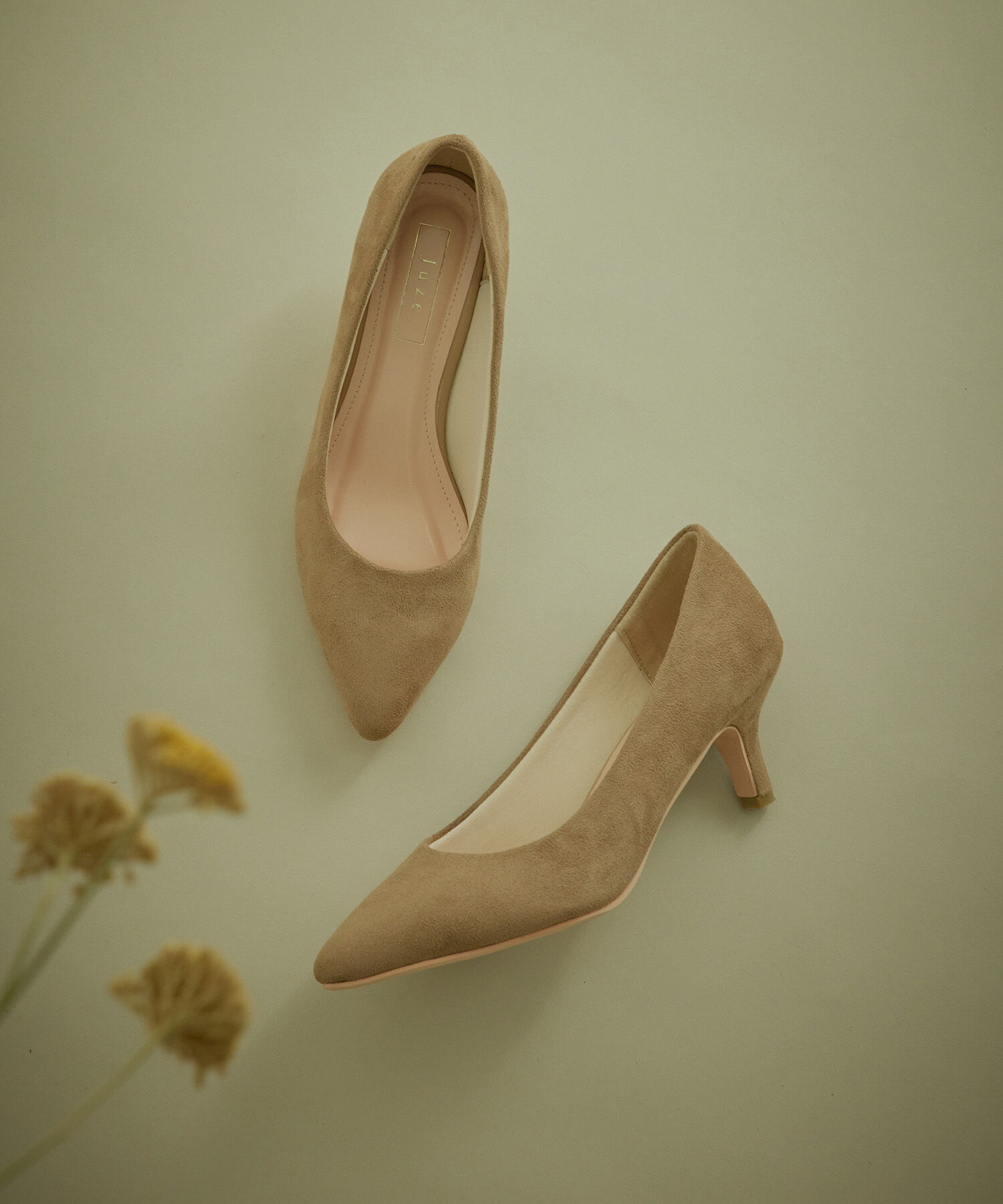 Juze「【抗菌・防臭】【WEB限定6cmヒール】5cmヒールパンプス」|パンプス|ベージュ系(28)