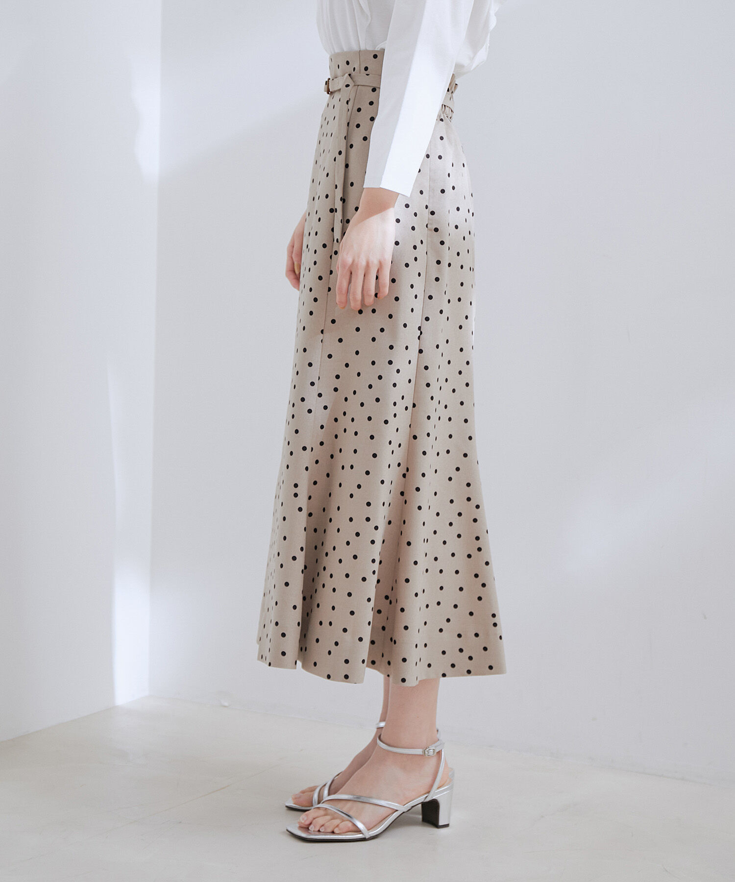 VIS「【新色】【接触冷感・洗える】美easy細ベルトマーメイドスカート」|スカート|