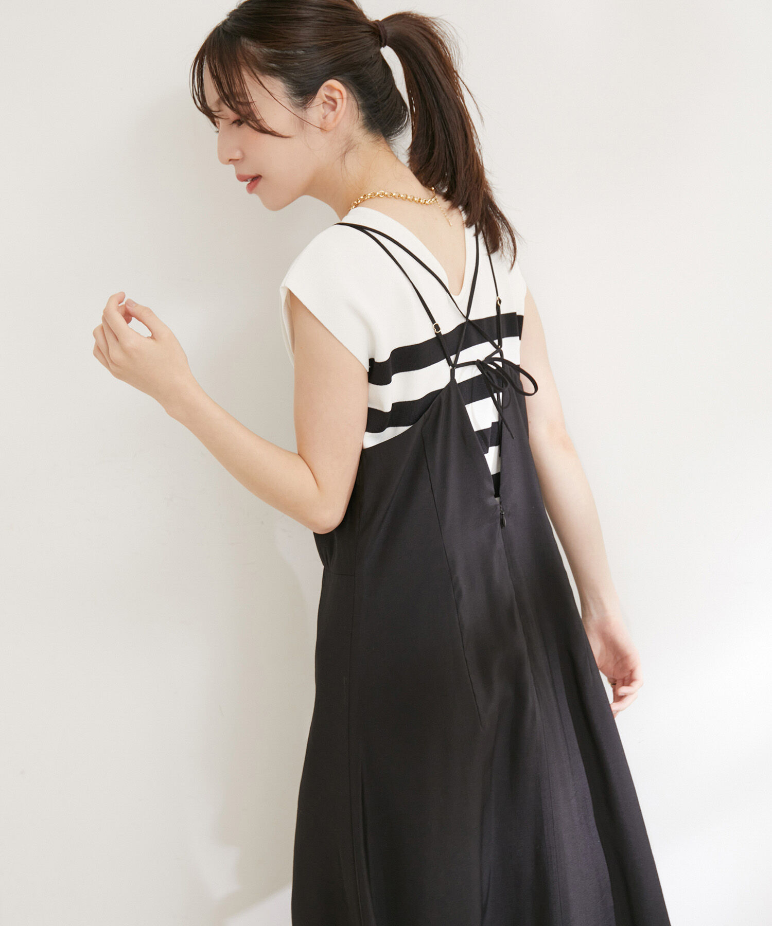 VIS「バックストラップキャミワンピース」|ワンピース|