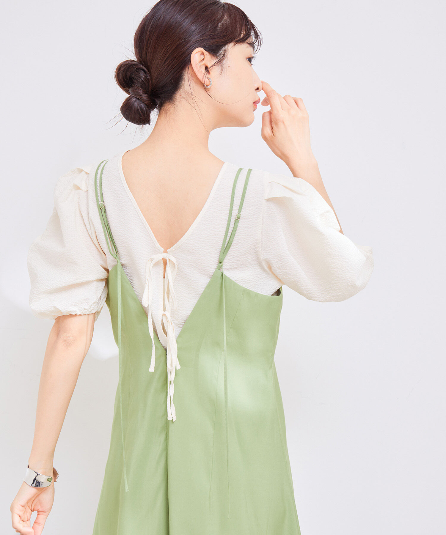 VIS「バックストラップキャミワンピース」|ワンピース|