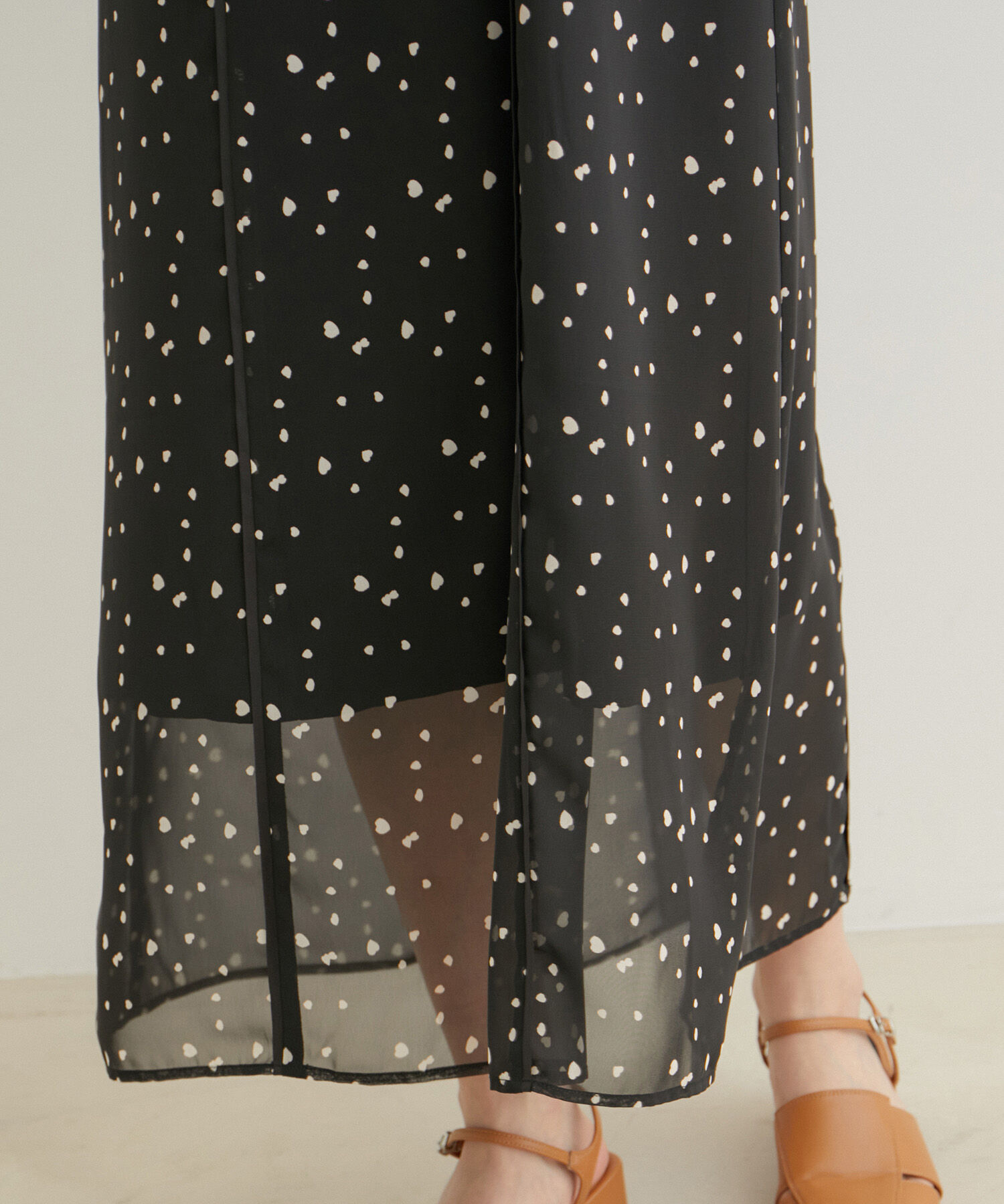 VIS「【WEB限定】配色パイピング袖バルーンワンピース【洗える】」|ワンピース|