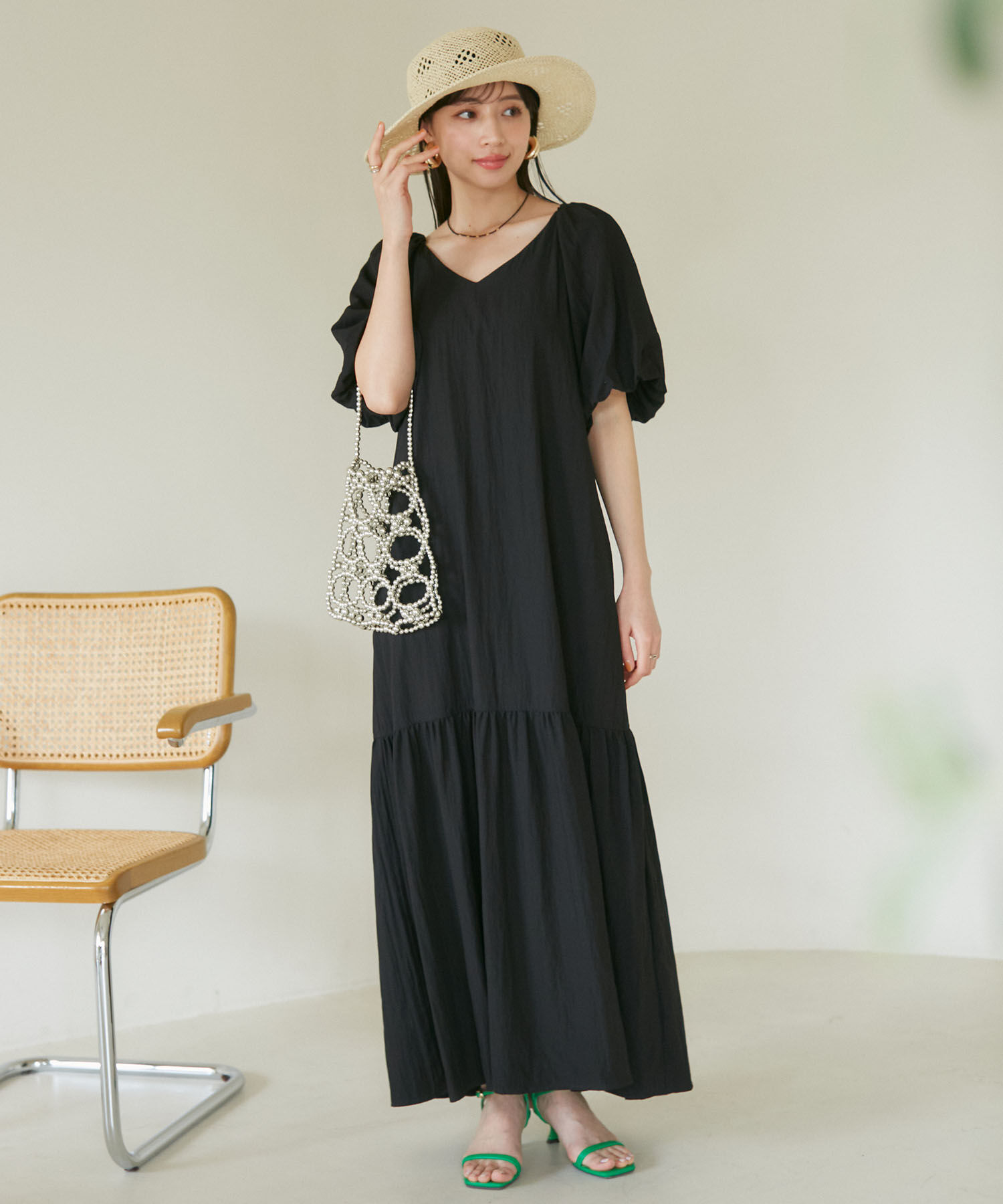 VIS「トライアングルメッシュ雑材ハット」|ハット|