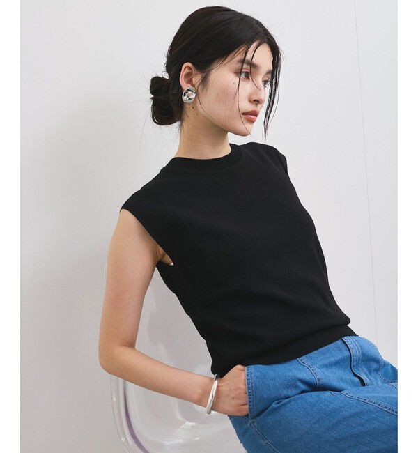 VIS「【UVケア/接触冷感/洗える】美人スリーブニット」|ニット・セーター|