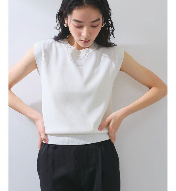 VIS「【UVケア/接触冷感/洗える】美人スリーブニット」|ニット・セーター|