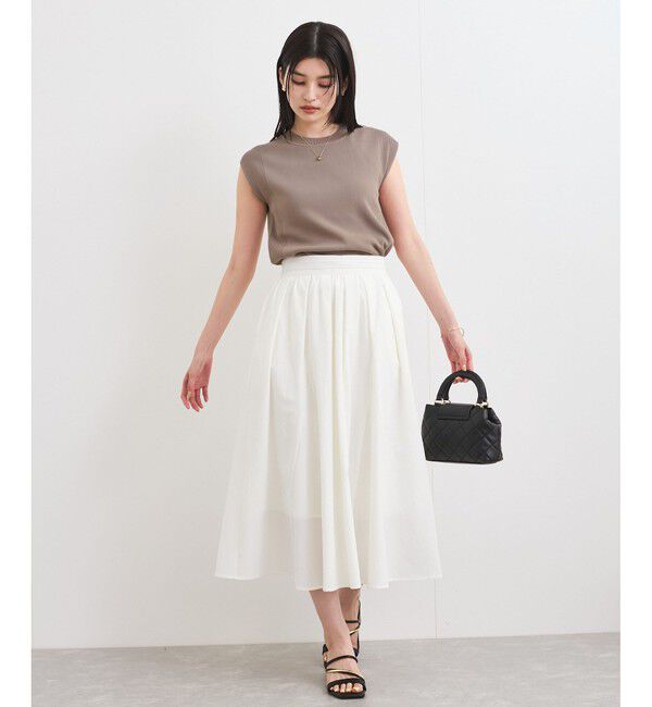 VIS「【UVケア/接触冷感/洗える】美人スリーブニット」|ニット・セーター|