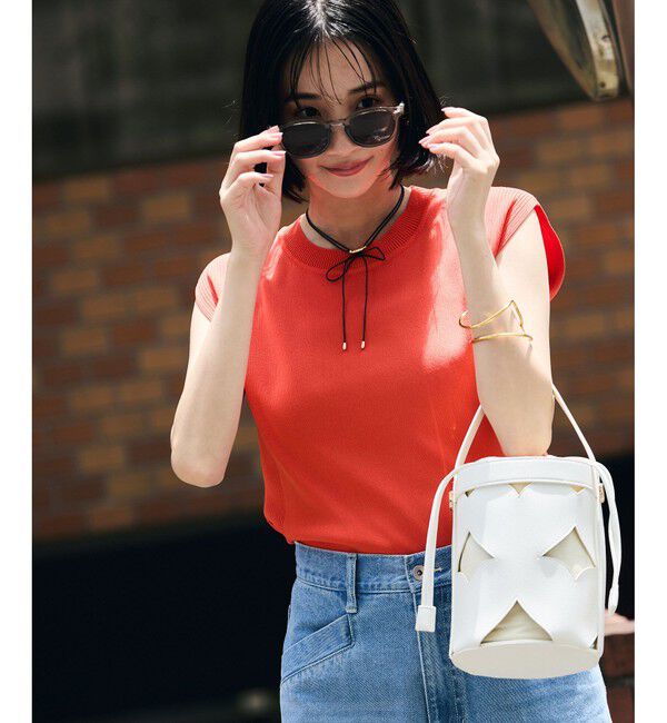 VIS「【UVケア/接触冷感/洗える】美人スリーブニット」|ニット・セーター|