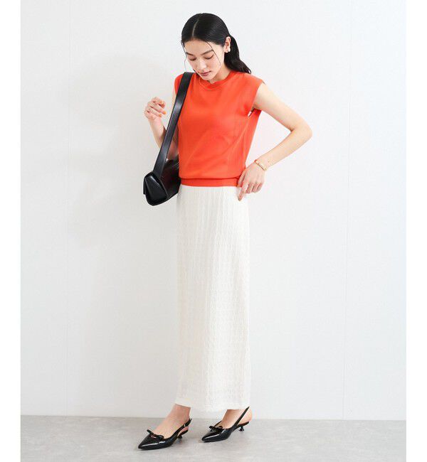 VIS「【UVケア/接触冷感/洗える】美人スリーブニット」|ニット・セーター|