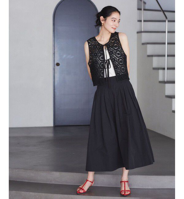 VIS「【WEB限定】【前後2WAY】サマーレースベスト」|ベスト・ジレ|