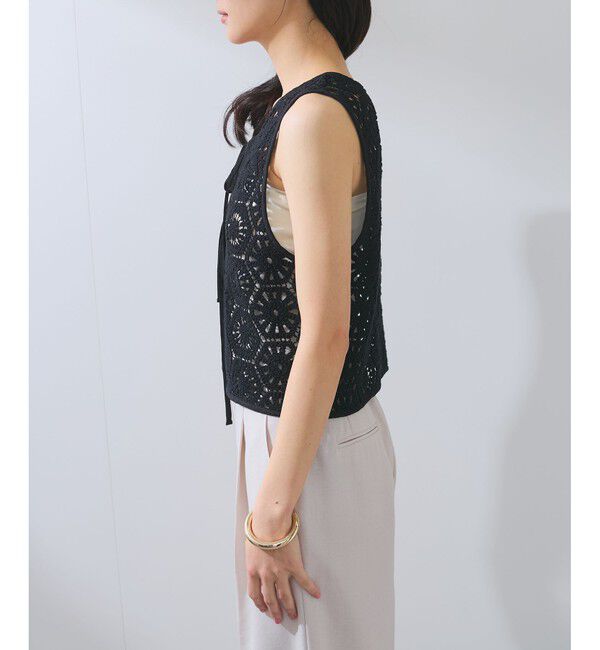 VIS「【WEB限定】【前後2WAY】サマーレースベスト」|ベスト・ジレ|