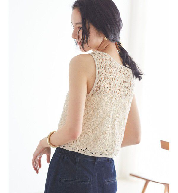 VIS「【WEB限定】【前後2WAY】サマーレースベスト」|ベスト・ジレ|