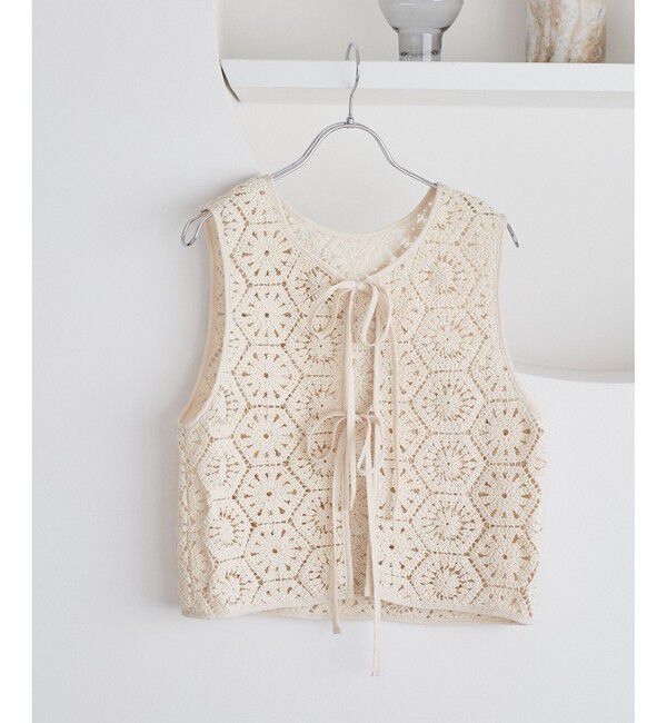 VIS「【WEB限定】【前後2WAY】サマーレースベスト」|ベスト・ジレ|