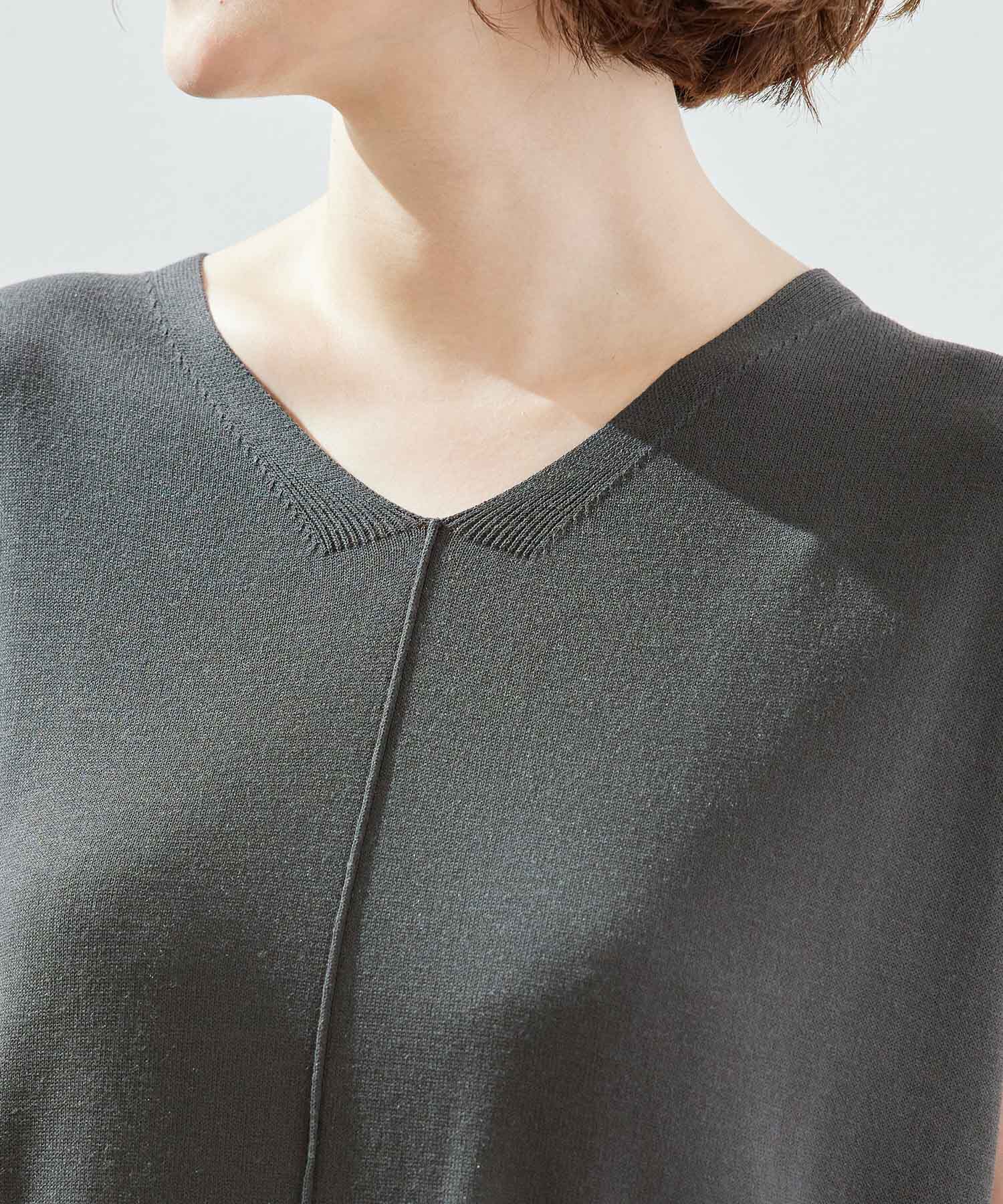 Rope&rsquo;Picnic「接触冷感・UVカット/Smart Ice/センターシームニットワンピース」|ワンピース|