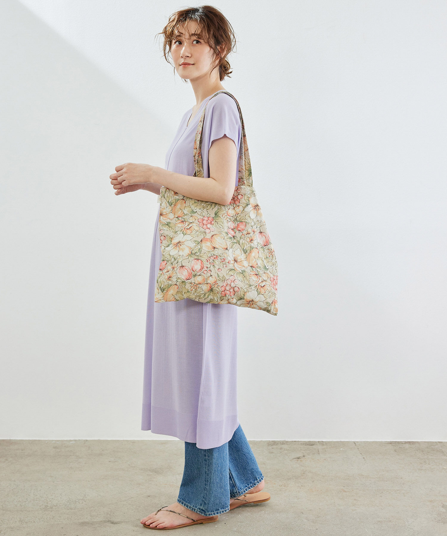 Rope&rsquo;Picnic「接触冷感・UVカット/Smart Ice/センターシームニットワンピース」|ワンピース|