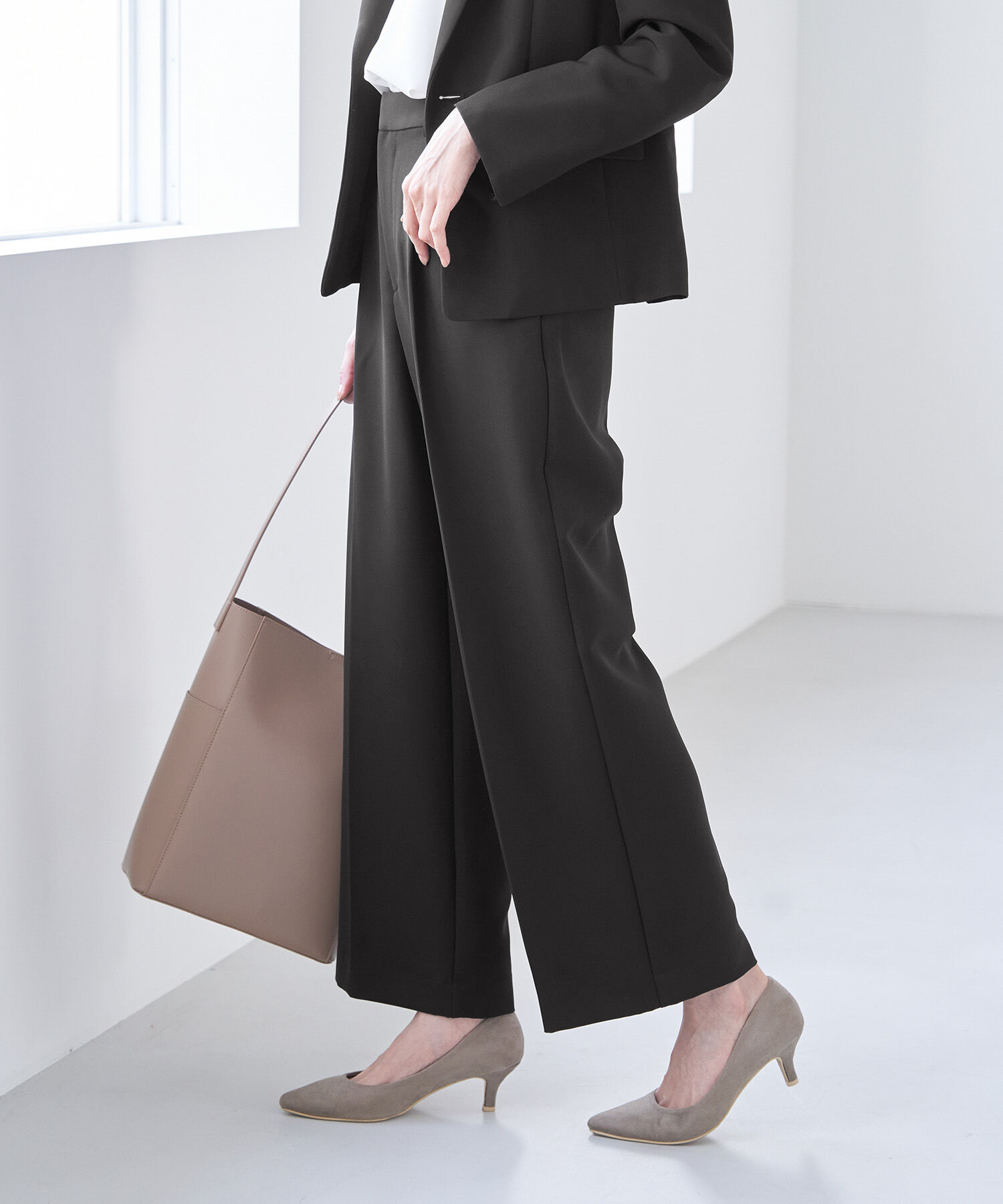 Rope&rsquo;Picnic「【360&deg;ウルトラストレッチ】セットアップ対応/ワイドパンツ【一部店舗限定34,42サイズ】」|その他|