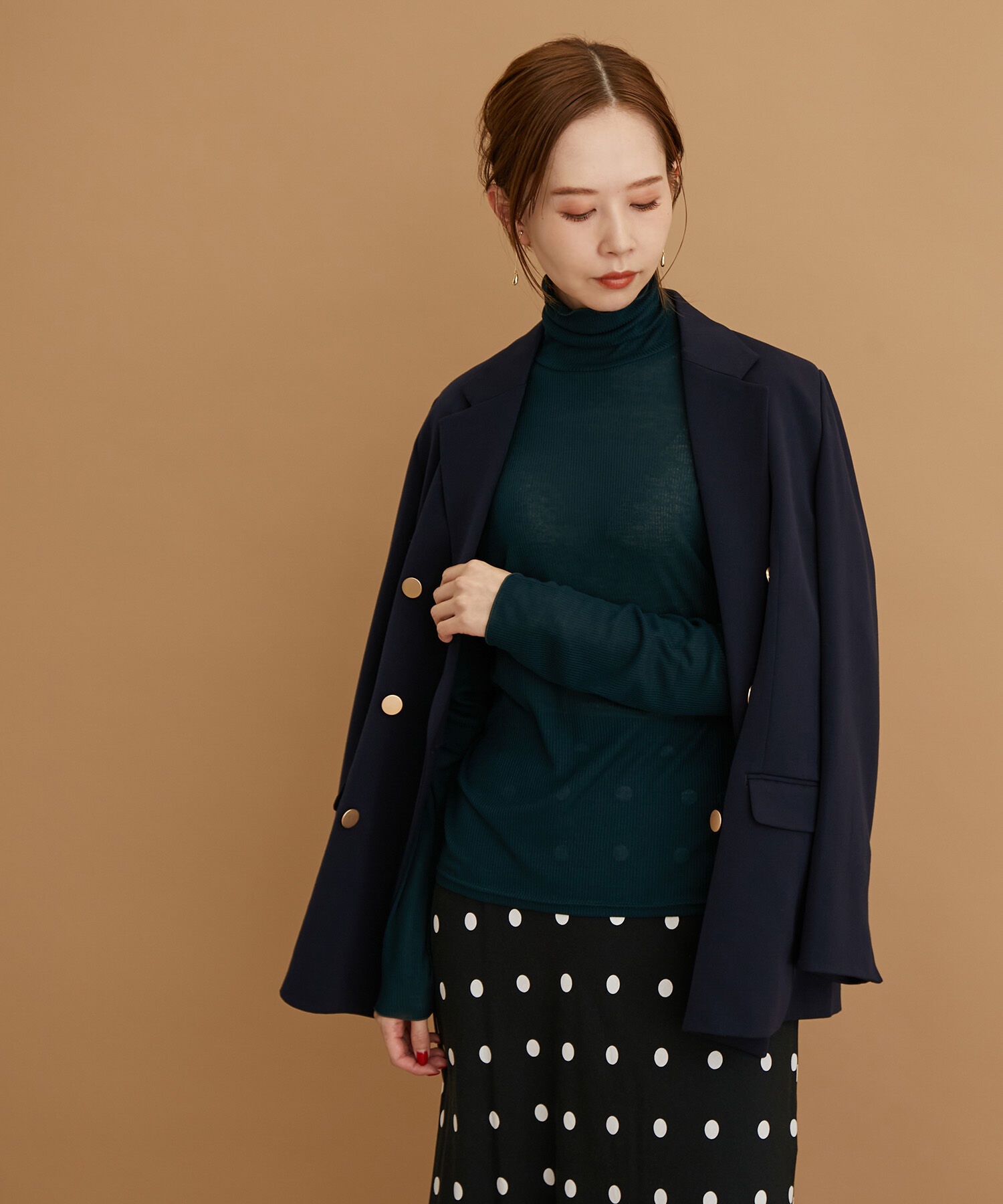 Rope&rsquo;Picnic「【WEB限定カラー:チャコール,オレンジ】シアーカットタートル」|Tシャツ・カットソー|