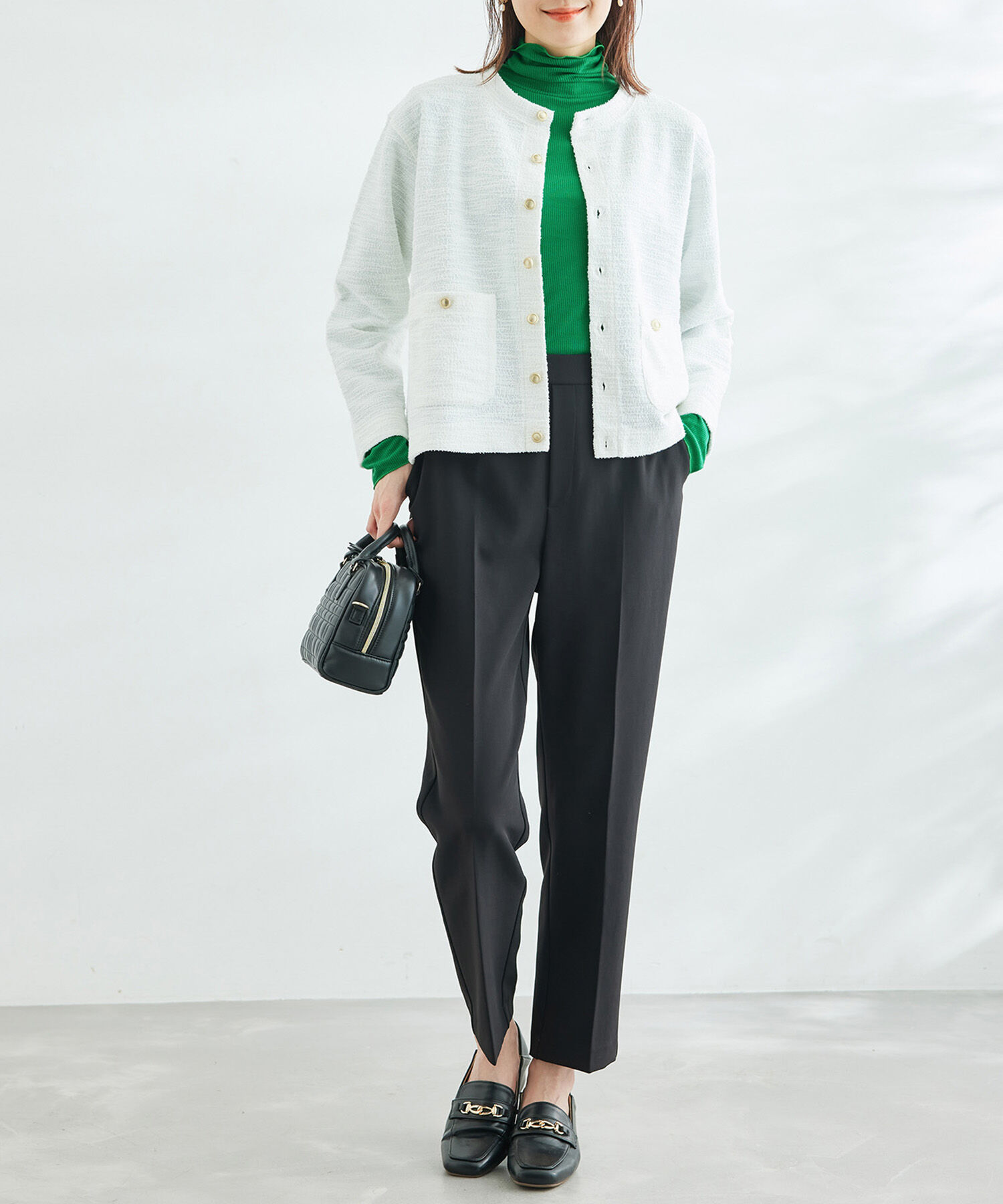 Rope&rsquo;Picnic「【WEB限定カラー:チャコール,オレンジ】シアーカットタートル」|Tシャツ・カットソー|