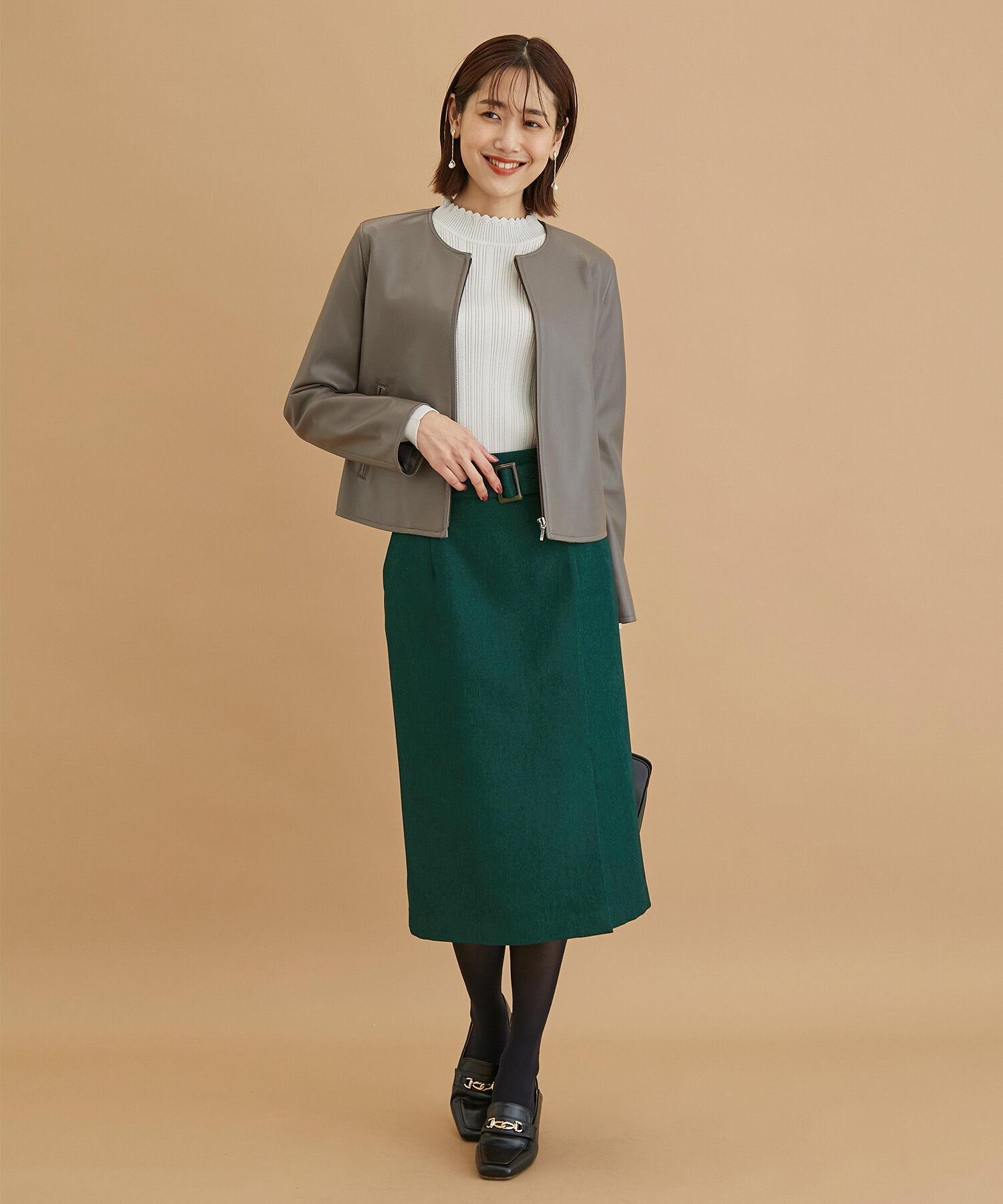 Rope&rsquo;Picnic「ラナテックラップ風スカート」|スカート|