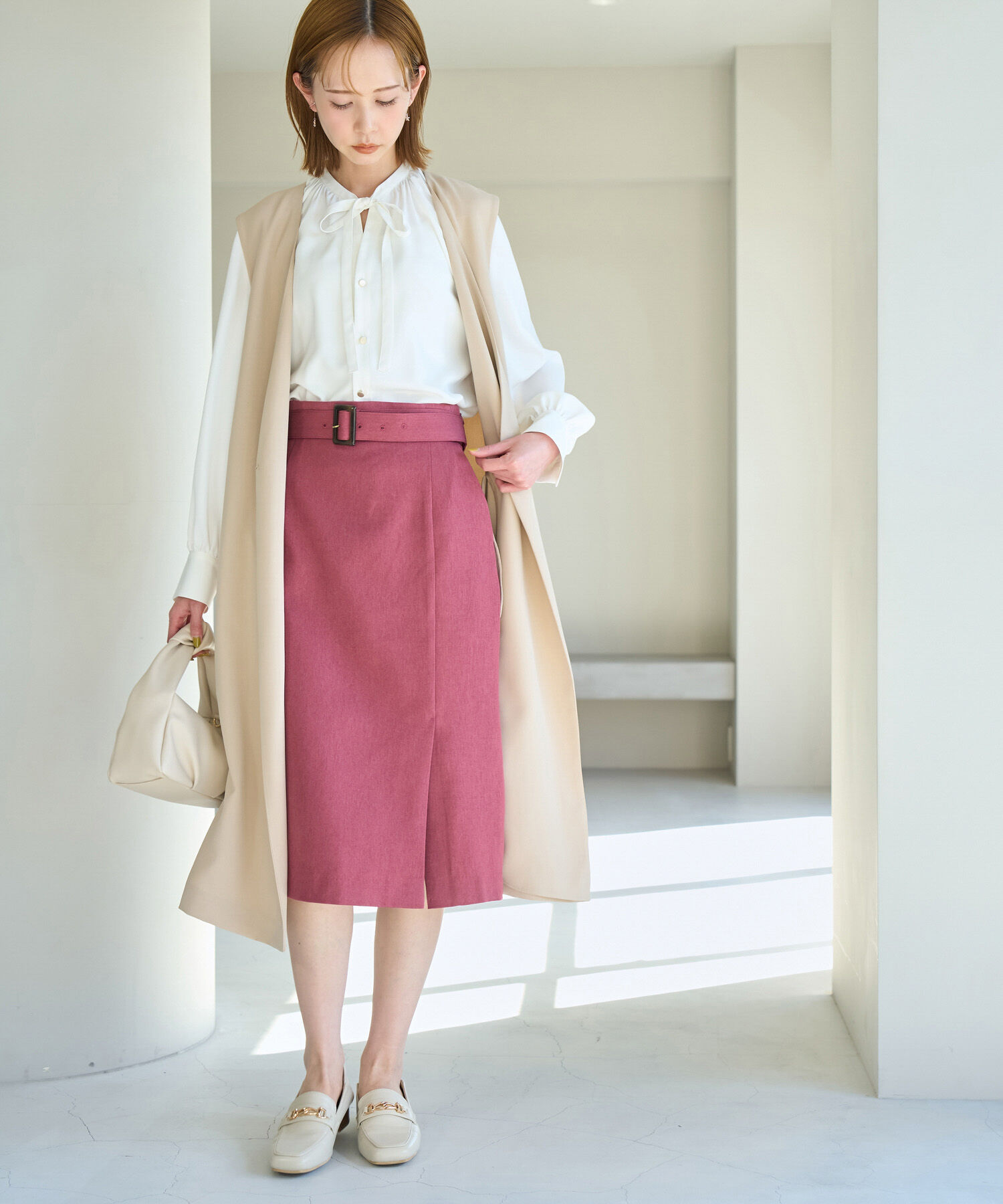 Rope&rsquo;Picnic「ラナテックラップ風スカート」|スカート|